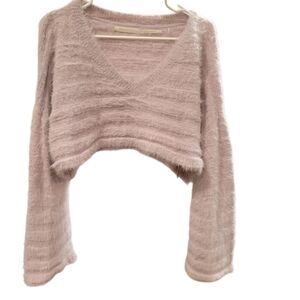 Urban Outfitters Soft Pink V-Neck Sweater